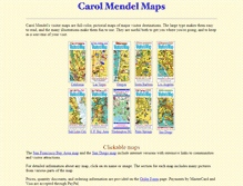 Tablet Screenshot of carolmendelmaps.com